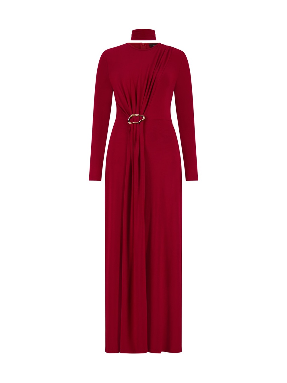 NWT Aleeza Paris High-Neck Draped Dress - Size L - Picture 3 of 14